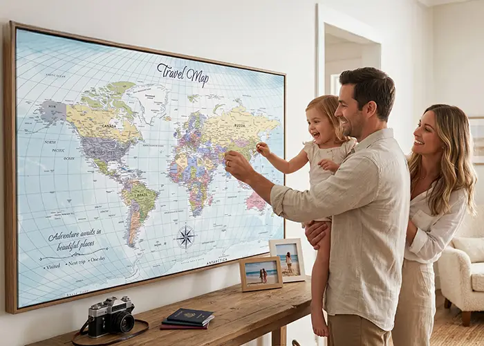 Guida pratica: come arredare una parete a tema viaggio in casa tua